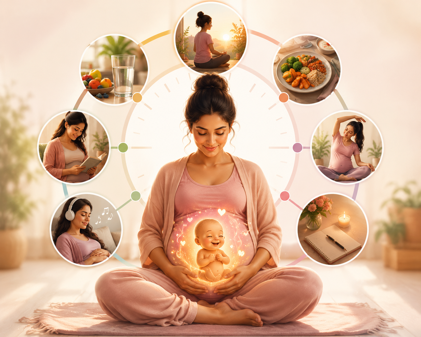 Daily pregnancy wellness routine