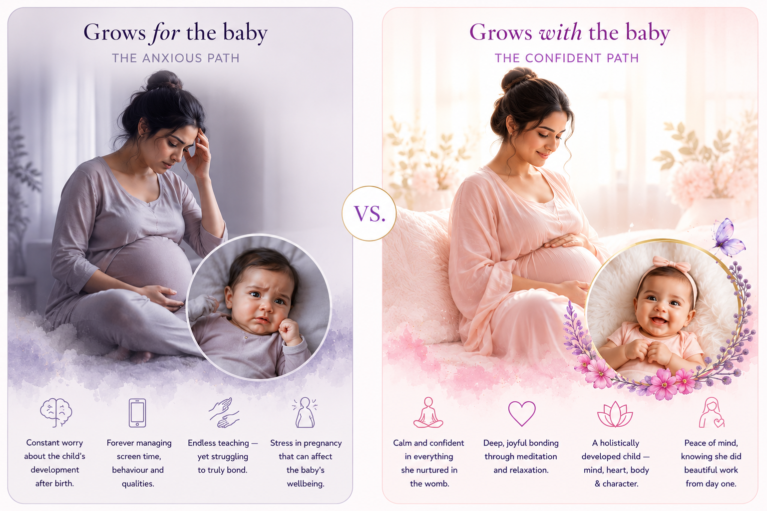 Grows for the baby vs grows with the baby
